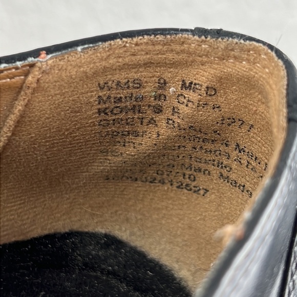 Croft & Barrow Leather Slip On Loafers Black Size 9 - Picture 9 of 9